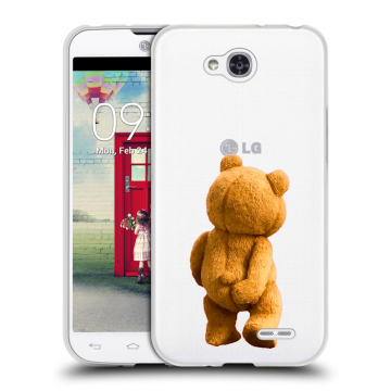 Пластиковый чехол на LG L90 с принтом Медведь