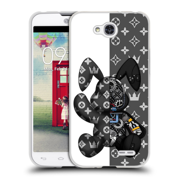 Пластиковый чехол на LG L90 с принтом Луи робот