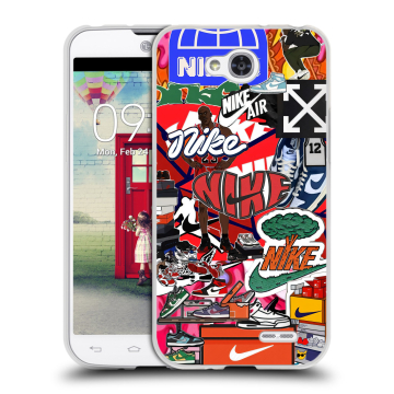 Пластиковый чехол на LG L90 с принтом Найк Nike яркий