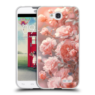 Пластиковый чехол на LG L90 с принтом Розовые розы
