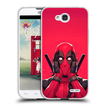 Пластиковый чехол на LG L90 с принтом Дедпул Deadpool Пластиковый чехол на LG L90 с принтом Дедпул Deadpool