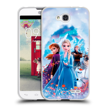 Пластиковый чехол на LG L90 с принтом Холодное сердце Frozen