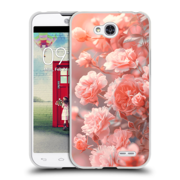 Пластиковый чехол на LG L90 с принтом Розы цветы