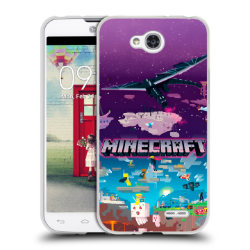 Пластиковый чехол на LG L90 с принтом Майнкрафт Minecraft
