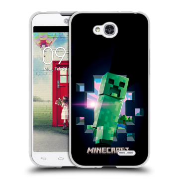 Пластиковый чехол на LG L90 с принтом Майнкрафт Minecraft