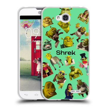 Пластиковый чехол на LG L90 с принтом Шрек Shrek