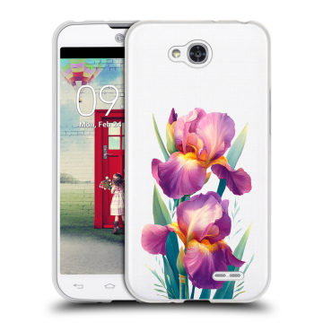Пластиковый чехол на LG L90 с принтом Цветы орхидеи
