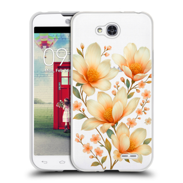Пластиковый чехол на LG L90 с принтом Цветы