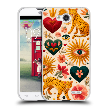 Пластиковый чехол на LG L90 с принтом Модный принт