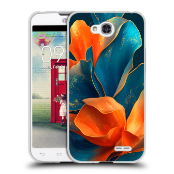 Пластиковый чехол на LG L90 с принтом Цветы
