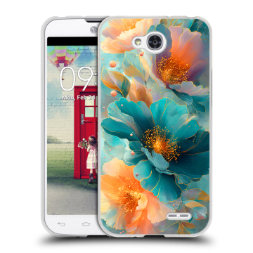 Пластиковый чехол на LG L90 с принтом Цветы