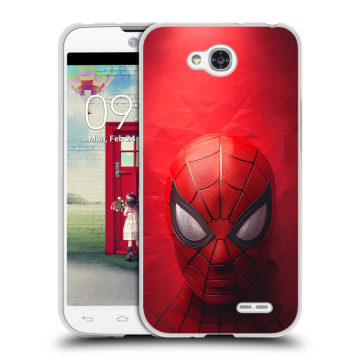 Пластиковый чехол на LG L90 с принтом Spiderman Человек паук