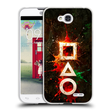 Пластиковый чехол на LG L90 с принтом Squid Game Игра кальмара