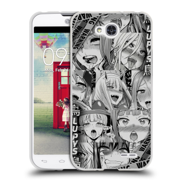 Пластиковый чехол на LG L90 с принтом Ahegao Ахегао Аниме