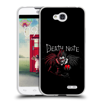 Пластиковый чехол на LG L90 с принтом Death note Тетрадь смерти