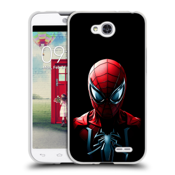 Пластиковый чехол на LG L90 с принтом Spiderman Человек паук Пластиковый чехол на LG L90 с принтом Spiderman Человек паук
