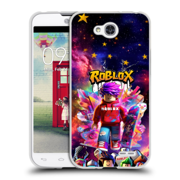 Пластиковый чехол на LG L90 с принтом Roblox Роблокс