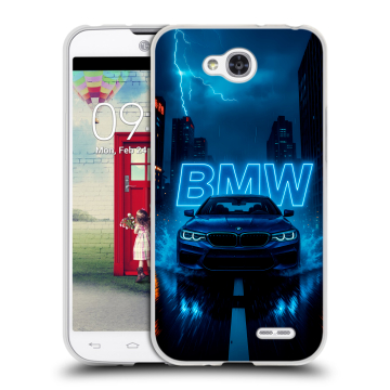 Пластиковый чехол на LG L90 с принтом BMW БМВ