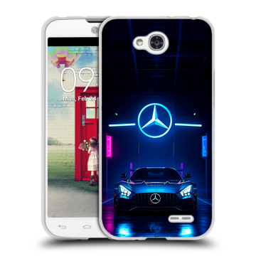 Пластиковый чехол на LG L90 с принтом Mercedes Мерседес