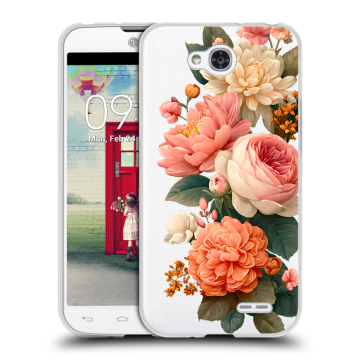Пластиковый чехол на LG L90 с принтом цветы
