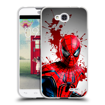 Пластиковый чехол на LG L90 с принтом Spiderman Человек паук