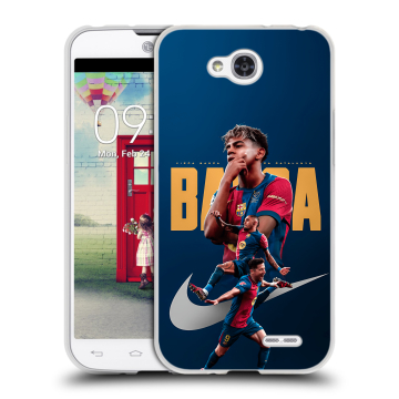 Пластиковый чехол на LG L90 с принтом Барселона Barca Yamal 
