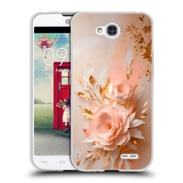 Пластиковый чехол на LG L90 с принтом женский