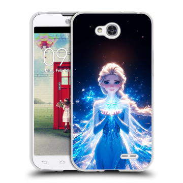 Пластиковый чехол на LG L90 с принтом Холодное сердце Frozen