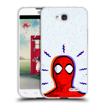 Пластиковый чехол на LG L90 с принтом Spiderman Человек паук