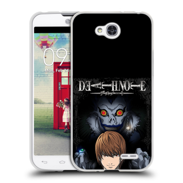 Пластиковый чехол на LG L90 с принтом Death note Тетрадь смерти