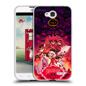 Пластиковый чехол на LG L90 с принтом Hazbin Hotel Отель Хазбин