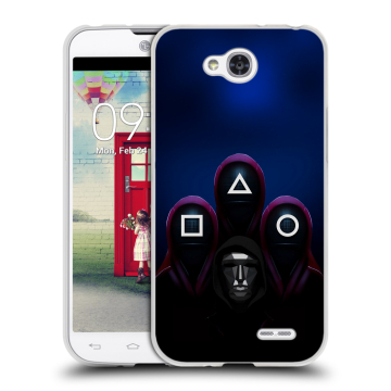 Пластиковый чехол на LG L90 с принтом Игра Кальмара