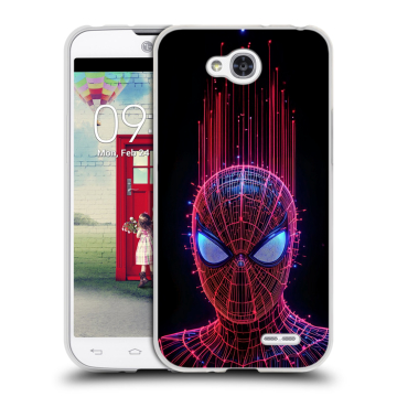 Пластиковый чехол на LG L90 с принтом Spiderman Человек паук
