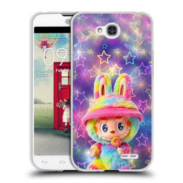 Пластиковый чехол на LG L90 с принтом Labubu Лабубу