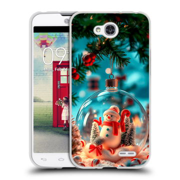 Пластиковый чехол на LG L90 с принтом Новый год