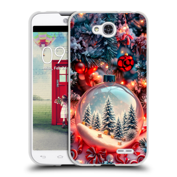 Пластиковый чехол на LG L90 с принтом Новый год