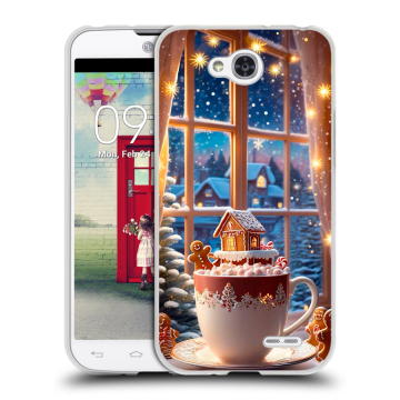 Пластиковый чехол на LG L90 с принтом Новый год