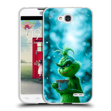 Пластиковый чехол на LG L90 с принтом Новый год гринч
