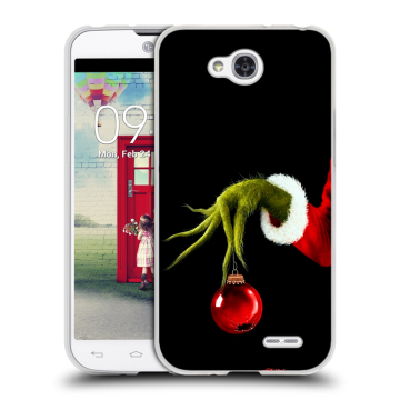 Пластиковый чехол на LG L90 с принтом Новый год Гринч