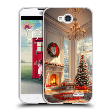 Пластиковый чехол на LG L90 с принтом Новый год