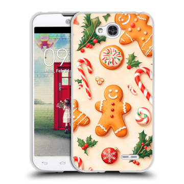 Пластиковый чехол на LG L90 с принтом Новый год