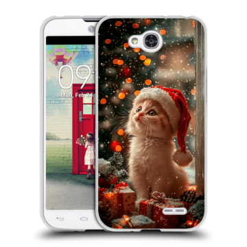 Пластиковый чехол на LG L90 с принтом Новый год