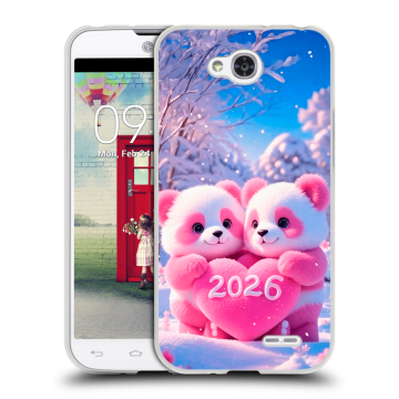 Пластиковый чехол на LG L90 с принтом Новый год