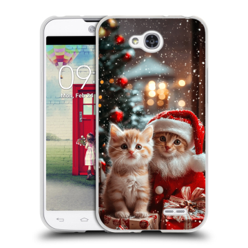 Пластиковый чехол на LG L90 с принтом Новый год