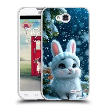 Пластиковый чехол на LG L90 с принтом Новый год