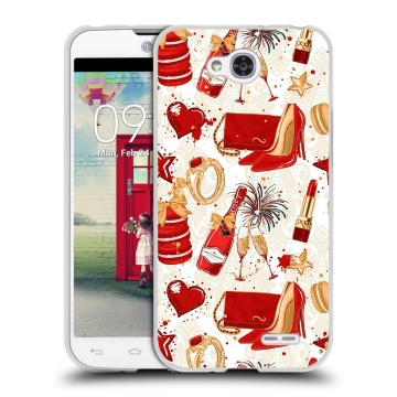 Пластиковый чехол на LG L90 с принтом Новый год