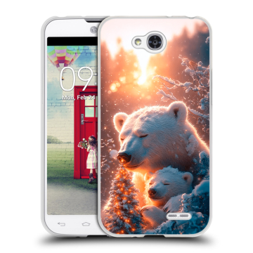 Пластиковый чехол на LG L90 с принтом Новый год Пластиковый чехол на LG L90 с принтом Новый год
