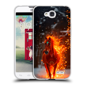 Пластиковый чехол на LG L90 с принтом Новый год Пластиковый чехол на LG L90 с принтом Новый год