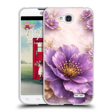 Пластиковый чехол на LG L90 с принтом женский