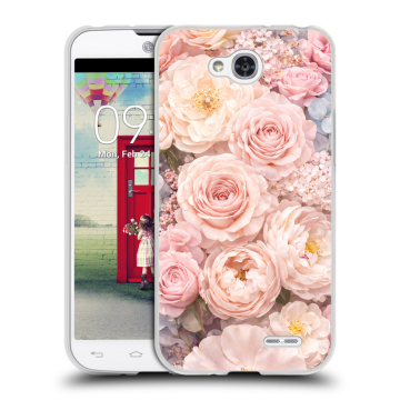 Пластиковый чехол на LG L90 с принтом женский
